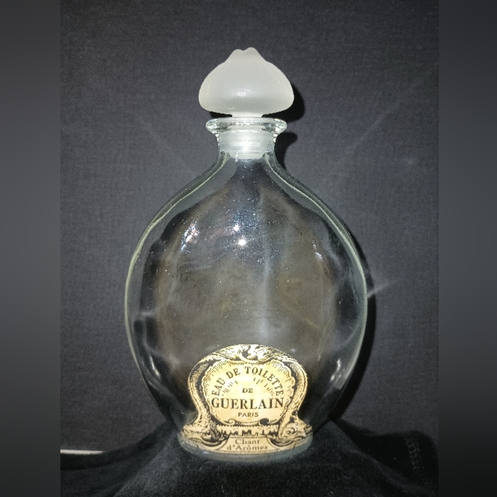 Vintage Guerlain Chant d'Aromes Perfume Bottle With Frosted Glass Stopper